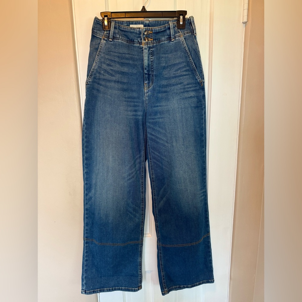 The Eventide High-Rise Wide-Leg Trouser Jean by Pilcro - Anthropology *NWOT - Picture 12 of 12